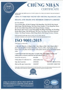 Chứng Nhận ISO 9001 : 2015